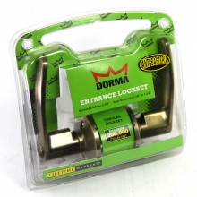 Dorma Entrance Cylindrical Lever Lockset DL3 Hamberg Finishes US5 Standard Satin Brass